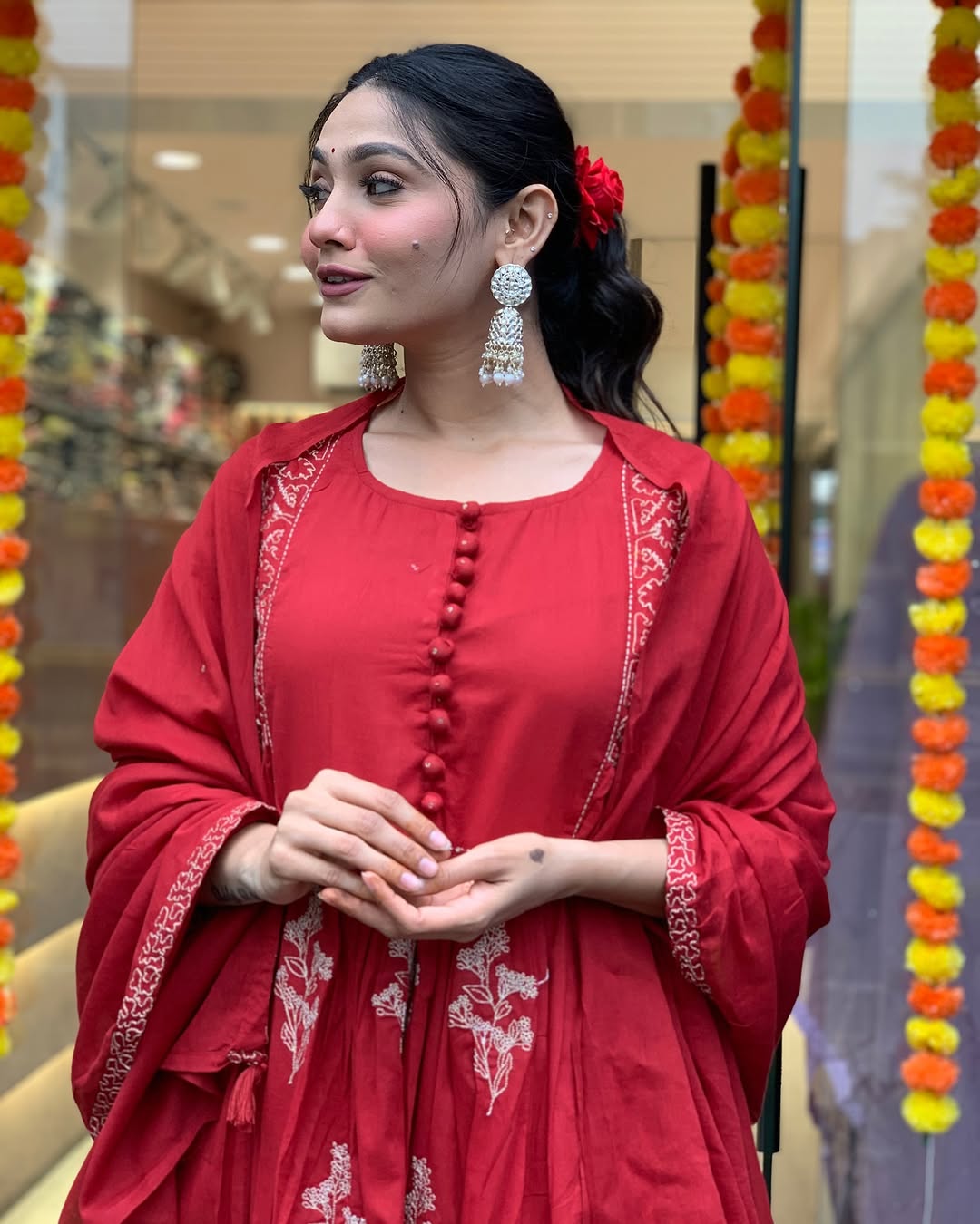 Radiant Anarkali Kurti Set